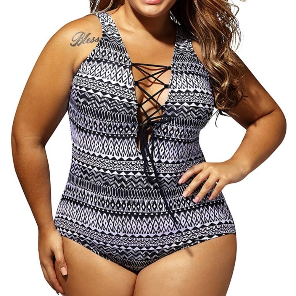 One Piece Tie-Up Bathing Suit 🌴